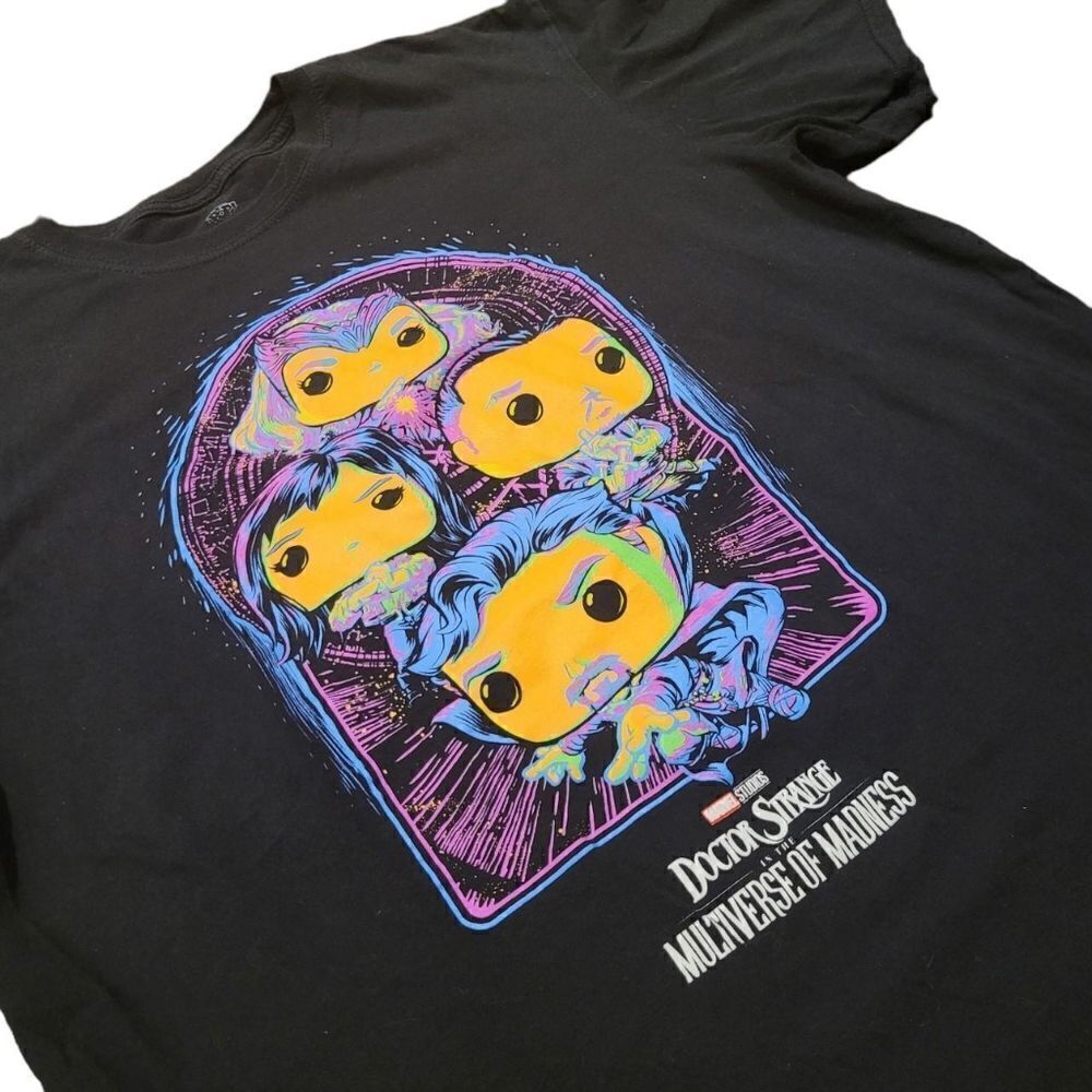 Marvel funny graphic black top tee tshirt